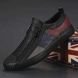 Leren schoenen met rits