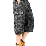 Lange Katoenen Cargo Shorts