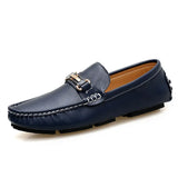 Klassieke glanzende leren herenloafers