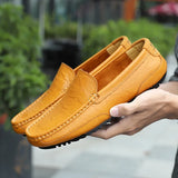 Vintage leren herenloafers