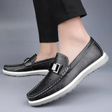 Luxe leren herenloafers