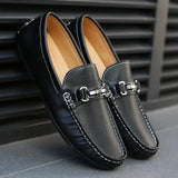 Klassieke glanzende leren herenloafers