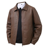 Elegante Leren Bomberjack