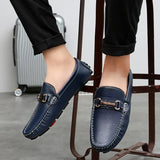 Klassieke glanzende leren herenloafers