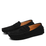 Casual suède herenloafers