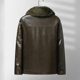 Leren Fleece Jasje