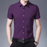 Korte Mouwen Business Casual Overhemd