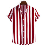 Gestreepte Korte Mouwen Zomer Shirt
