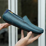 Vintage leren herenloafers
