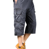 Lange Katoenen Cargo Shorts