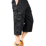Lange Katoenen Cargo Shorts