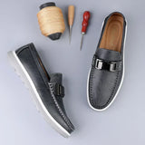 Luxe leren herenloafers