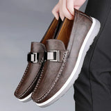 Luxe leren herenloafers