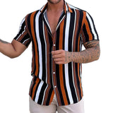 Gestreepte Korte Mouwen Zomer Shirt
