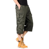 Lange Katoenen Cargo Shorts