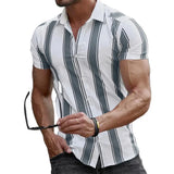 Gestreepte Korte Mouwen Zomer Shirt