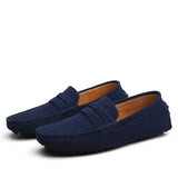 Casual suède herenloafers