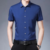 Korte Mouwen Business Casual Overhemd