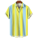 Gestreepte Korte Mouwen Zomer Shirt