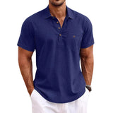 Linnen polo shirt