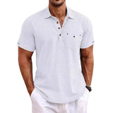 Linnen polo shirt