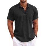 Linnen polo shirt