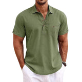 Linnen polo shirt
