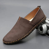Leren herenloafers Santorini