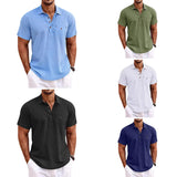 Linnen polo shirt