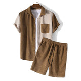 Twee-delige Set - Waffle Shirt