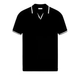 Polo op maat van piqué met contrasterende details
