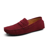 Casual suède herenloafers