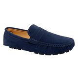 Suède herenloafers in bootschoenstijl