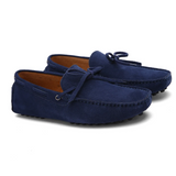Casual suède zomerloafers voor heren