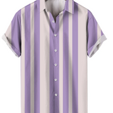 Gestreepte Korte Mouwen Zomer Shirt