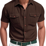 Elegante Heren Overhemd van Corduroy
