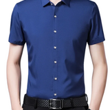 Korte Mouwen Business Casual Overhemd