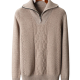 Sweter met rits Taranto Merino Wol