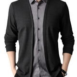 2-in-1 overhemd en cardigan