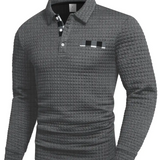 Polo Sweater met Vissen Vlecht
