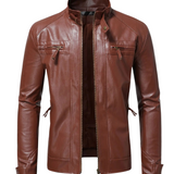 Elegante Heren Leren Jas