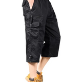 Lange Katoenen Cargo Shorts