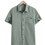 Casual Korte Mouw Katoenen Shirt