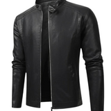 Elegante Heren Leren Bikerjack