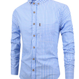 Elegante Schotse Ruit Overhemd
