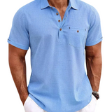 Linnen polo shirt