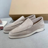 Elegante suède herenloafers