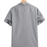 Casual Korte Mouw Katoenen Shirt