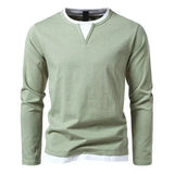 Alwin Premium Lange Mouwen T-shirt van Geperste Katoen