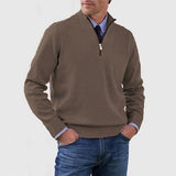 Elegante herentrui met halve rits